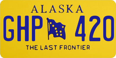AK license plate GHP420
