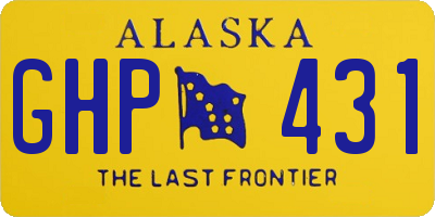 AK license plate GHP431