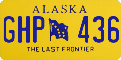 AK license plate GHP436