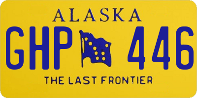 AK license plate GHP446