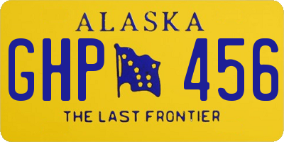 AK license plate GHP456