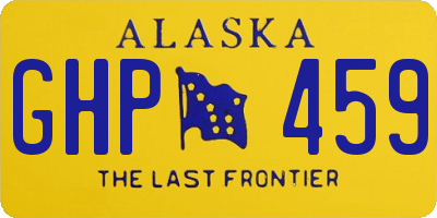 AK license plate GHP459