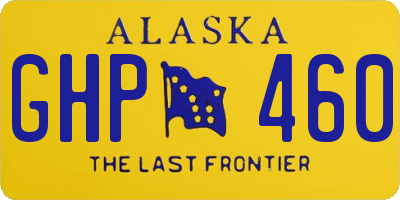 AK license plate GHP460