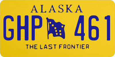 AK license plate GHP461