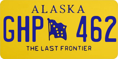 AK license plate GHP462