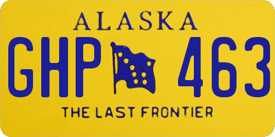 AK license plate GHP463
