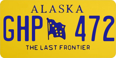 AK license plate GHP472
