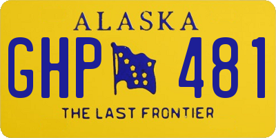 AK license plate GHP481