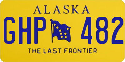 AK license plate GHP482