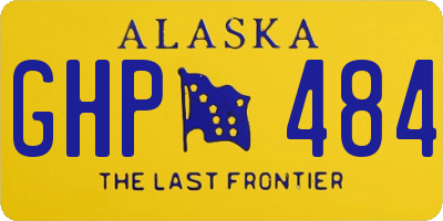 AK license plate GHP484