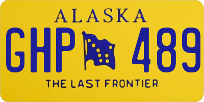 AK license plate GHP489