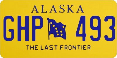 AK license plate GHP493