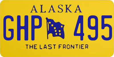 AK license plate GHP495
