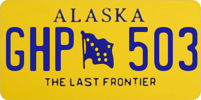 AK license plate GHP503