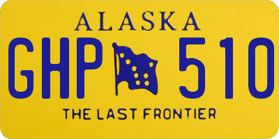 AK license plate GHP510
