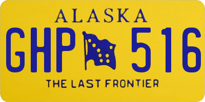 AK license plate GHP516