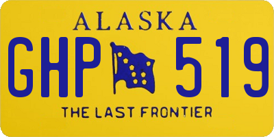 AK license plate GHP519
