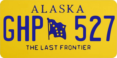AK license plate GHP527