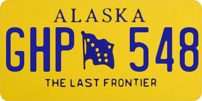 AK license plate GHP548