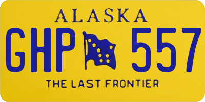 AK license plate GHP557
