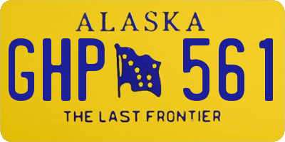 AK license plate GHP561