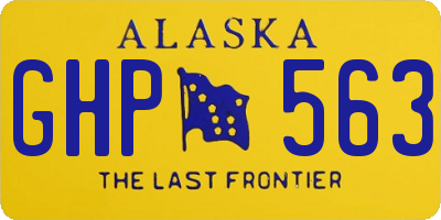 AK license plate GHP563
