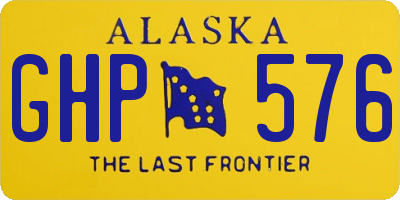 AK license plate GHP576