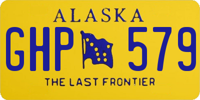 AK license plate GHP579
