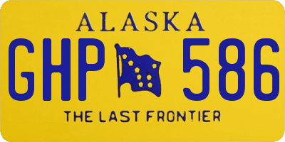 AK license plate GHP586