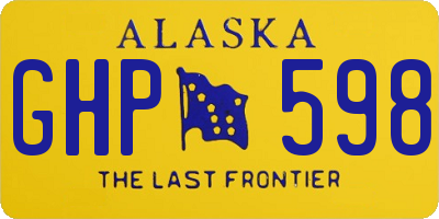 AK license plate GHP598