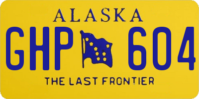AK license plate GHP604