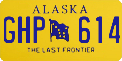 AK license plate GHP614