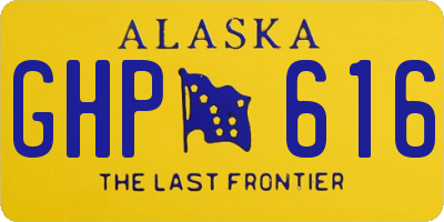 AK license plate GHP616