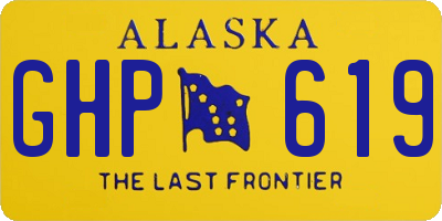 AK license plate GHP619