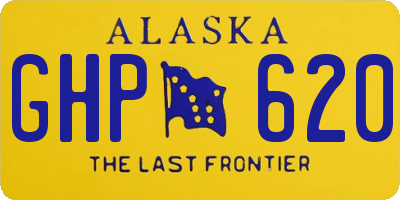 AK license plate GHP620