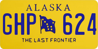AK license plate GHP624