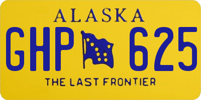 AK license plate GHP625