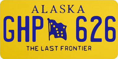 AK license plate GHP626