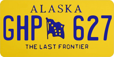 AK license plate GHP627