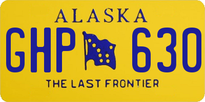 AK license plate GHP630
