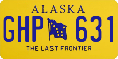 AK license plate GHP631