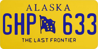 AK license plate GHP633