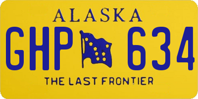AK license plate GHP634