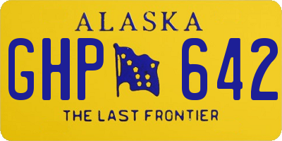 AK license plate GHP642