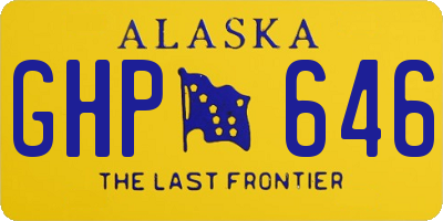 AK license plate GHP646