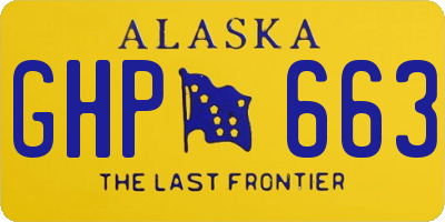 AK license plate GHP663