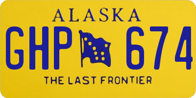 AK license plate GHP674