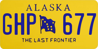 AK license plate GHP677
