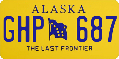 AK license plate GHP687