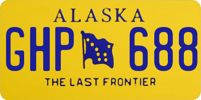 AK license plate GHP688